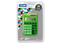 Kalkulator Milan kieszonkowy touch z satynową matową powłoką w dotyku jak gumka na blistrze