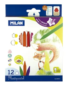 Kredki Milan Plastipastel  12 kolorów