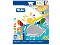 Kredki Milan maxi super soft 12 kolorów
