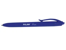 Długopis Milan P1 rubber touch niebieski 25 sztuk