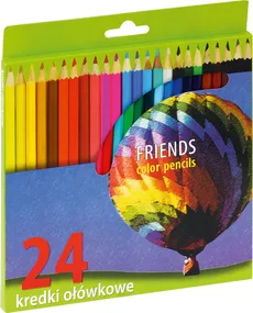 Kredki ołówkowe sześciokątne 24 kolory - Outlet