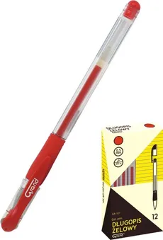 Długopis żelowy Grand GR-101 czerwony 12 sztuk