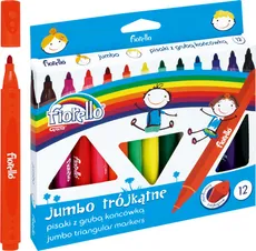 Pisaki Jumbo trójkątne pudełko 12 kolorów