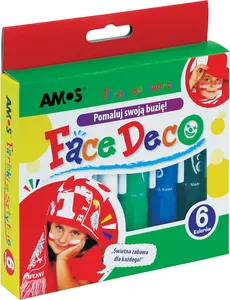 Farby do twarzy Amos Face Deco 6 kolorów - Outlet