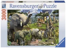 Puzzle Afrykańskie zwierzęta 3000