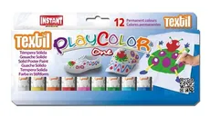Farby w sztyfcie Playcolor textil pocket 12 kolorów