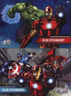 Blok rysunkowy A4 Avengers Assemble 20 kartek 10 sztuk mix