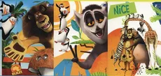 Zeszyt A5 Madagaskar w kratkę 60 kartek 10 sztuk mix