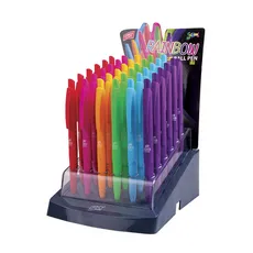 Długopis autoamtyczny Rainbow niebieski 36 sztuk mix