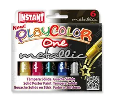 Farby w sztyfcie playcolor metallic 6 kolorów metalicznych