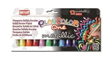 Farby w sztyfcie playcolor metallic 12 kolorów