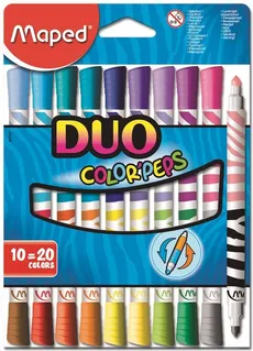 Flamastry Colorpeps Duo dwustronne 10 sztuk