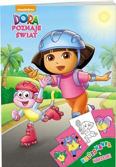 Dora poznaje świat. Kolorowanka i naklejki - Outlet