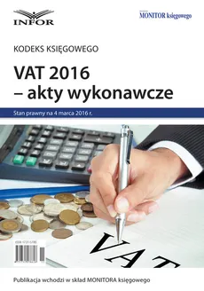 VAT 2016 - akty wykonawcze - Outlet