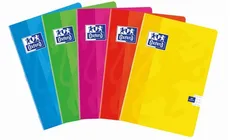 Zeszyt A5 Oxford Soft Touch w kratkę 32 kartki 10 sztuk mix