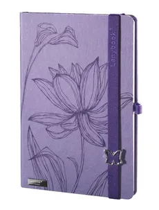 Notes A5 Lanybook Lovely Butterfly liliowy