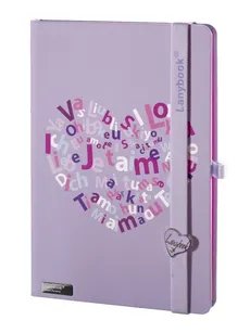 Notes A5 Lanybook Lovestruck fioletowy