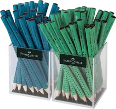 Ołówek Faber-Castell Jumbo Grip B Display 2x36 sztuk turkusowy zielony