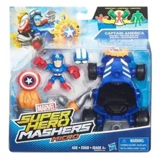 Super Hero Mashers micro Figurka z pojazdem Captain America