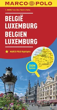 Belgia Luxemburg mapa - Outlet
