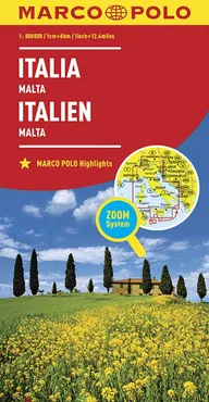 Włochy Malta mapa