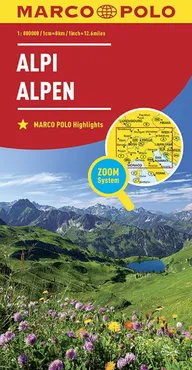 Alpy mapa
