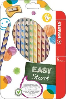 Kredki Stabilo Easycolors dla leworęcznych 12 kolorów + temperówka