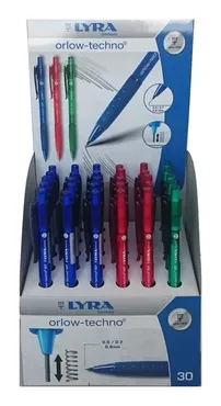 Długopis Lyra Orlow-Techno Display 30 sztuk mix