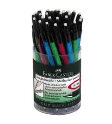 Ołówek automatyczny Faber-Castell Grip Matic 1377 display 30 sztuk mix