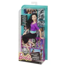 Barbie lalka Made to move Purple top