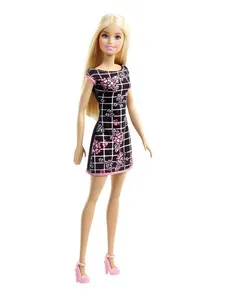 Barbie Lalka szykowna sukienka w kratkę