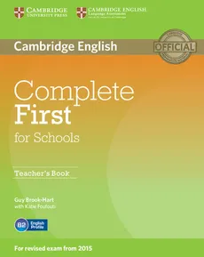 Complete First for Schools Teacher's Book - Guy Brook-Hart, Katie Foufouti