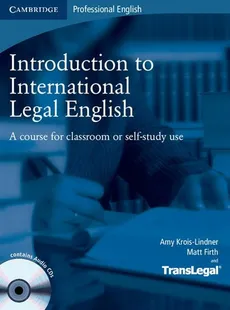 Introduction to International Legal English Student's Book + 2CD - Outlet - Matt Firth, Amy Krois-Lindner