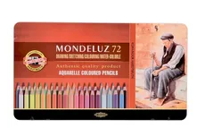 Kredki Mondeluz 72 kolory opakowanie metalowe