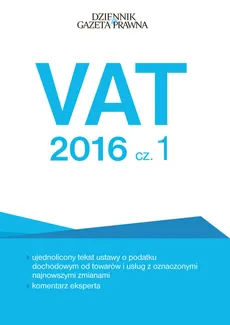 VAT 2016 Część 1 - Outlet - Tomasz Krywan