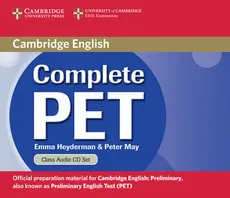 Complete PET Class Audio 2CD - Emma Heyderman, Peter May