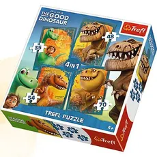 Puzzle 4w1 Dobry Dinozaur