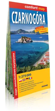 Czarnogóra comfort! map laminowana mapa samochodowo-turystyczna