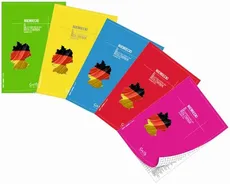 Zeszyt A5 Język niemiecki w kratkę 60 kartek 10 sztuk mix