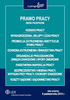 Prawo pracy Zbiór przepisów - Outlet