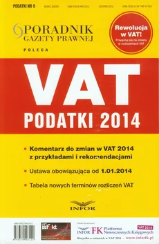 VAT Podatki 2014. Outlet - uszkodzona okładka - Outlet