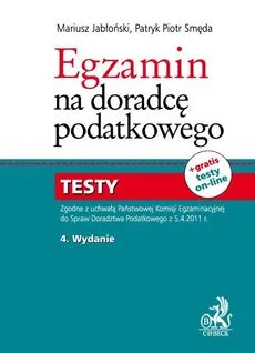 Egzamin na doradcę podatkowego Testy - Outlet - Mariusz Jabłoński, Patryk Piotr Smęda