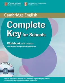 Complete Key for Schools Workbook with Answers - Outlet - Sue Elliott, Emma Heyderman