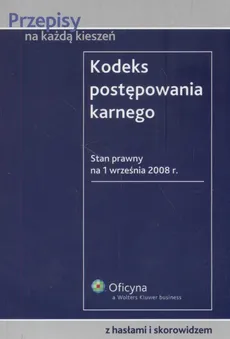 Kodeks postępowania karnego - Outlet