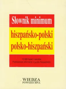 Słownik minimum hiszpańsko-polski polsko-hiszpański - Outlet - Anna Rossa