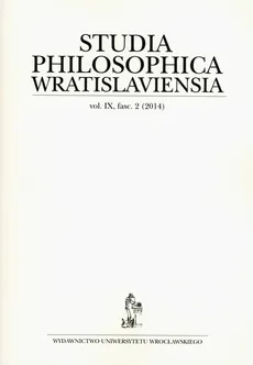 Studia philosophica wratislaviensia 2/2014 - Outlet