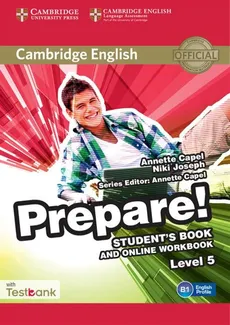 Cambridge English Prepare! 5 Student's Book + Online Workbbok +Testbank - Outlet - Annette Capel, Niki Joseph
