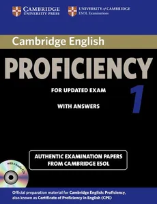 Cambridge English Proficiency 1 Authentic examination papers with answers + 2CD - Outlet