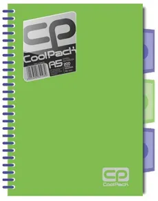 Brulion A5 CoolPack w kratkę 200 kartek zielony neon