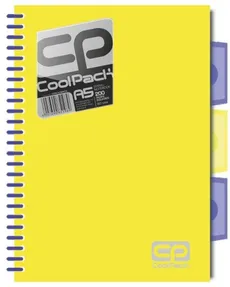 Brulion A5 CoolPack w kratkę 200 kartek żółty neon